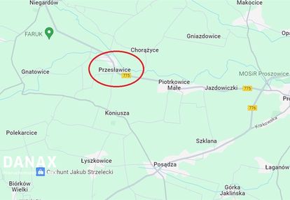 Gm koniusza, przesławice - budowlano-rolna działka