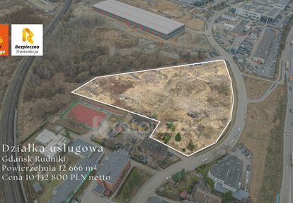 Działka budowlana 1,26 ha p/u - gdańsk rudniki