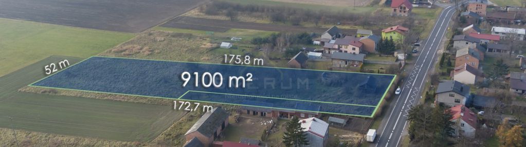 Działka z drewnianym budynkiem jedlno pierwsze