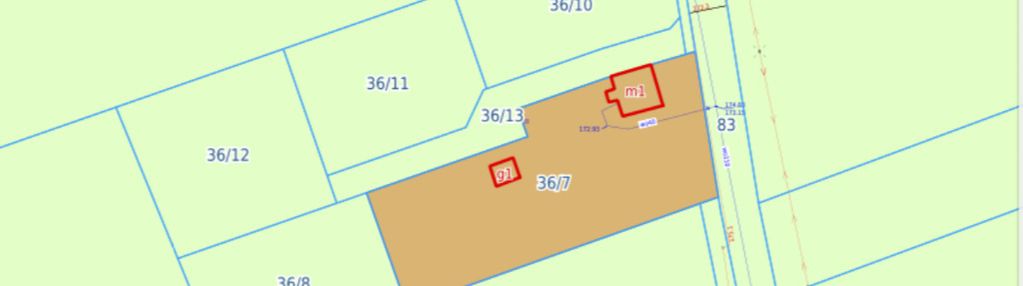 Działka budowlana pow. 1977 m2