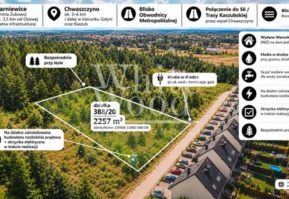 Duża działka przy lesie w okolicy gdańska  osowy