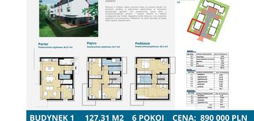 Inwestycja nowa łabędzia - budynek 1- 127,31 m2