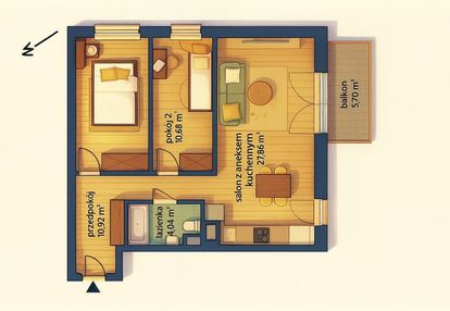 ⭐ ostatnie takie 3 pokoje odbiór marzec salon 28m ⭐