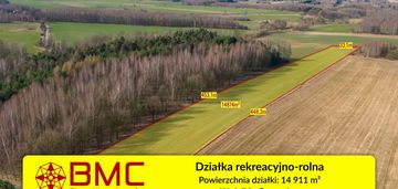 Działka rekreacyjno rolna czarny las 1,49ha