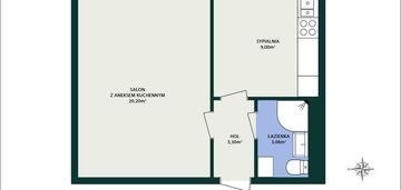 Przytulne, rozkładowe 1 lub 2pokoje - winda