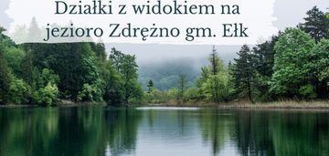 * działaka z widokiem na jezioro zdrężno i las *