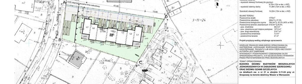 Na sprzedaż wawer sadul działka z pnb 1770m2