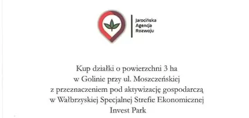 grunt inwestycyjny w miejscowości Golina o pow. 3