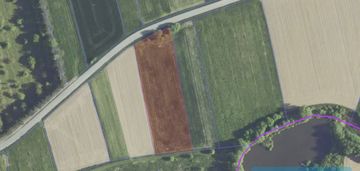 Płaska działka 42a w palikówce