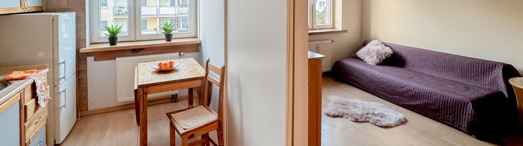 Przestronna kawalerka z osobną kuchnią grunwald