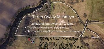 Własna linia brzegowa kanału elbląskiego