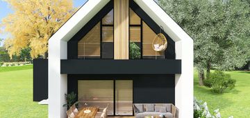 Nowoczesny dom przy lesie | 5 pokoi | pęclin