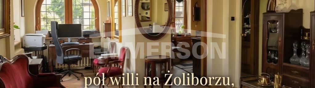Połowa miejskiej willi stary żoliborz, dwa poziomy