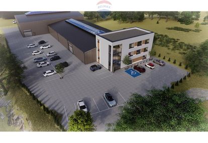 Działka, pozwolenie na 2 hale i biurowiec