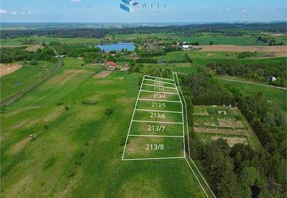 Działki na uboczu nieopodal jeziora