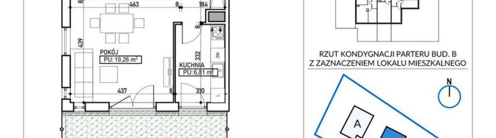 Ogródek 43m2⭐promocja cenowa⭐osobna kuchnia