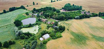 Siedlisko nad stawem! pow. gruntów 5,95 ha, dom!