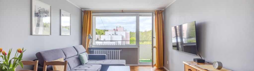 2 pokoje z klimatyzacją, windą i widokiem na las!