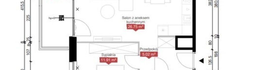 2-pokojowe mieszkanie na mokotowie
