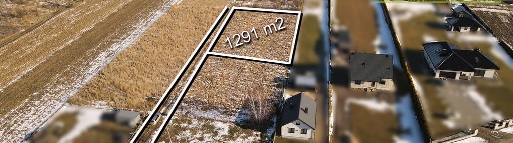 Działka budowlana / 1291m2 / cegielnia gm. mstów