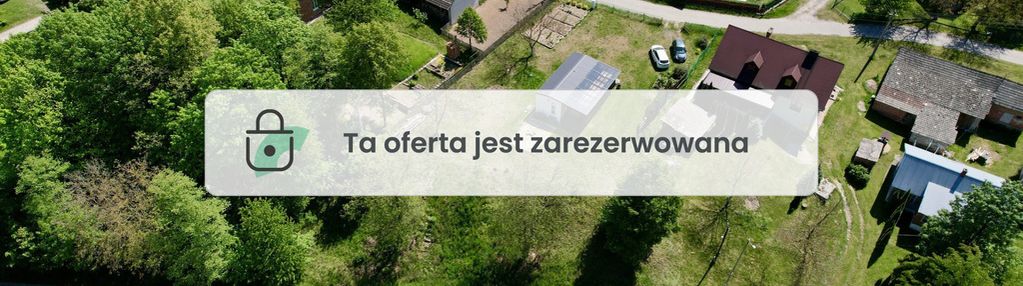 Działka budowlana 13a z mobilnym domkiem