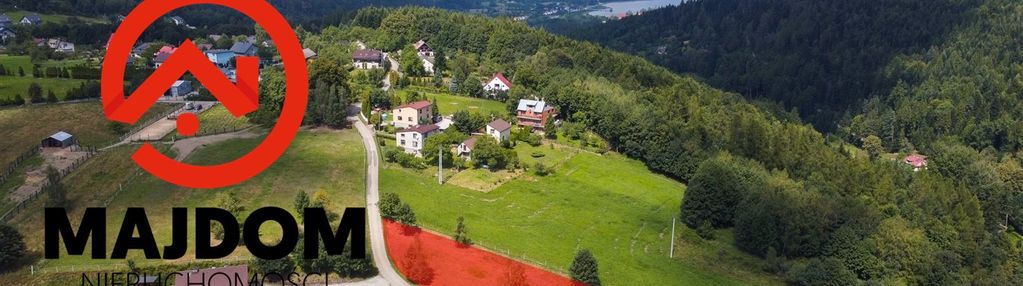 Malownicza działka pod górą żar