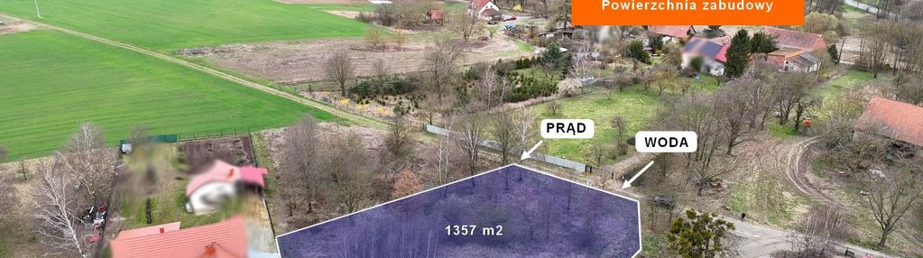 Działka 1357 m² | pierwoszów | nowy mpzp– 60% zab.