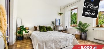 Klimatyczne duże mieszkanie z ogródkiem i garażem