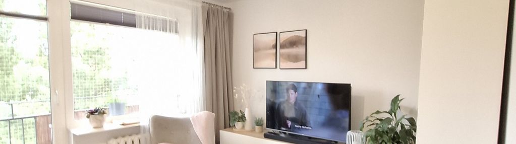3 pokoje z balkonem i widokiem na tereny zielone