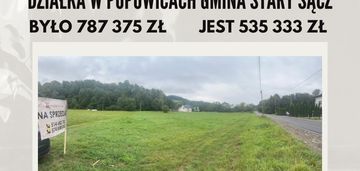 Działka budowlana gmina stary sącz popowice sąsiedzwo eurovelo