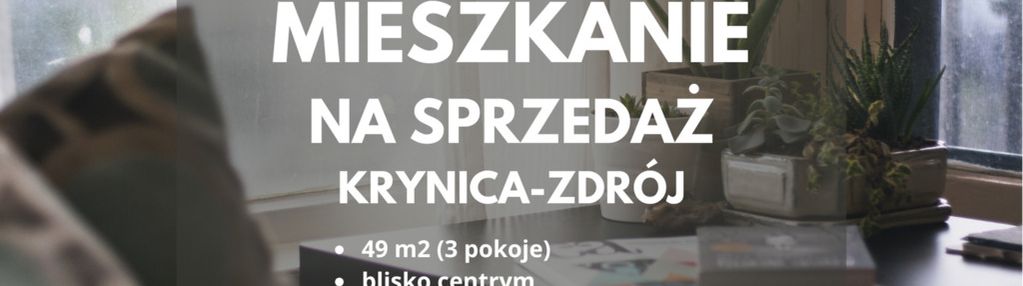 3 pokoje, 49 m² – blisko centrum krynica-zdrój