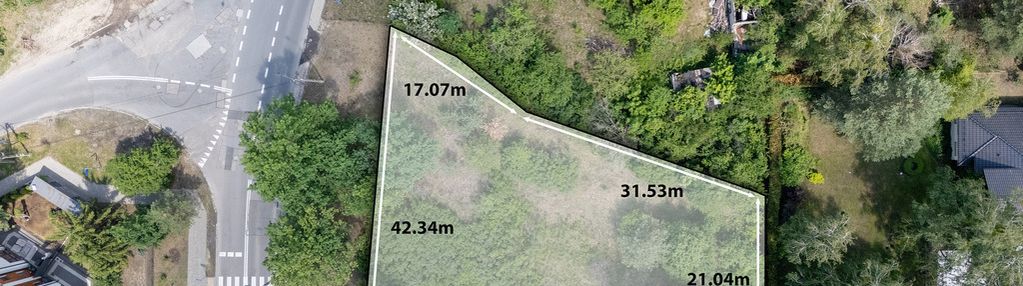 Działka budowlana 1493 m², media, możliwość podz.
