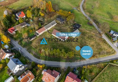 Dom w zabudowie bliźniaczej z dużą działką