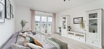 Zadbane 3 pokoje z balkonem i dużą częścią dzienną