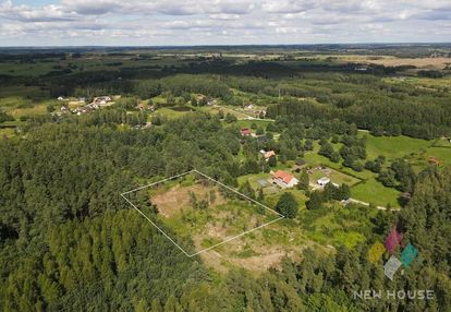 Działka w sąsiedztwie lasu, 12 km od olsztyna