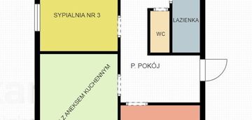 Do remontu opcja na 4 pokoje +salon z aneksem kuch