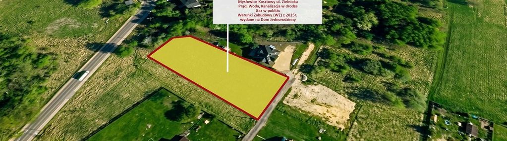 Działka 2100 m² z mediami i wz w mysłowicach