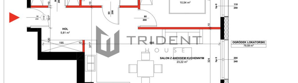 2pokoje z garderobą i ogródkiem w nowej inwestycji
