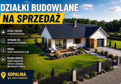 Działki budowlane|jelcz laskowice|media|droga