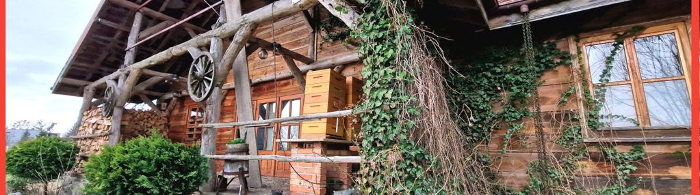 Klimatyczny dom z bali drewnianych!