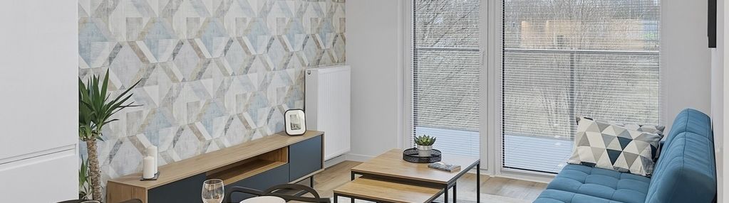 Nowoczesny apartament, 2 pokoje z balkonem