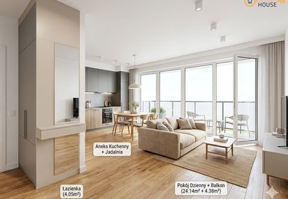 Nowoczesne mieszkanie | smart house | lawendowe