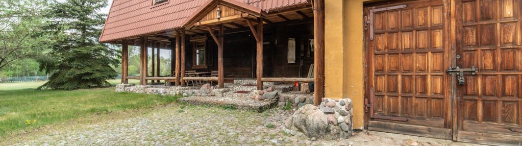 Drewniany dom rustykalny z pracownią na 2,31 ha