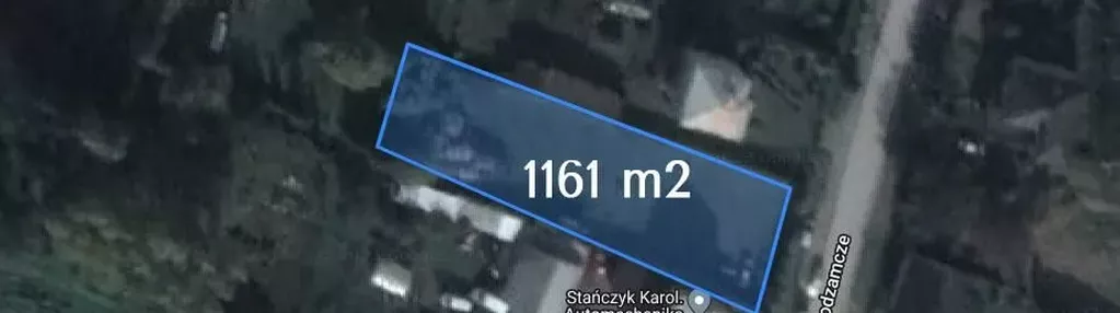 Działka na sprzedaż 1161m2