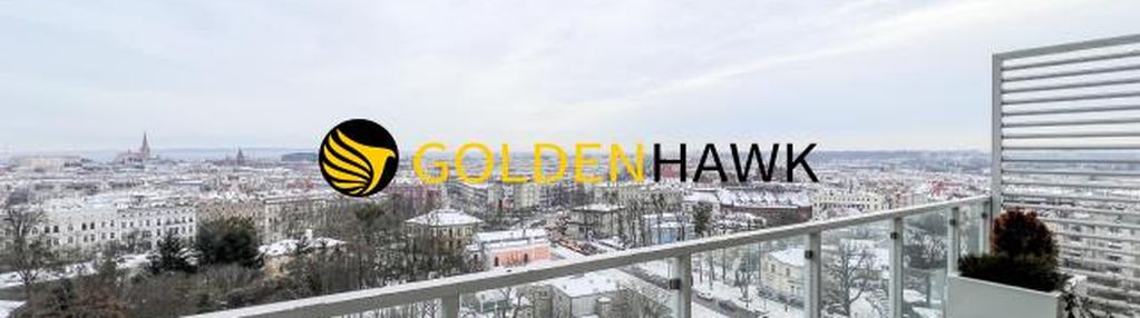 Apartament z widokiem na szczecin, dużym tarasem oraz parkingiem