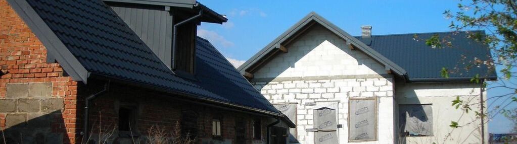 Dom do wykończenia, działka 1200 m²