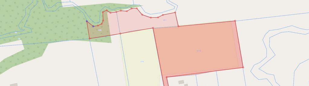 Działka riva 2,61 ha zaścianki, elbląski