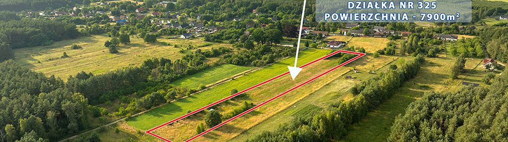 Na sprzedaż działka rolna 7900 m2, pod lasem