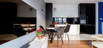 Nowoczesne mieszkanie z miejscem w hali garazowej