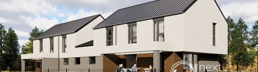 Nowoczesny dom 6 pokoi podwójny garaż borowina